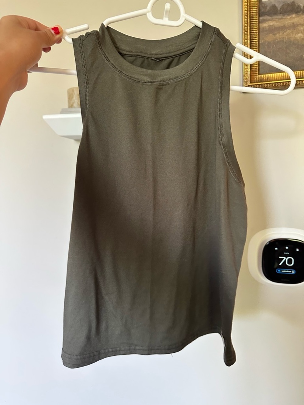 Vuori Olive Green Sleeveless Muscle Tank